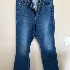 Old Navy Women's Straight Jeans in Blue Denim